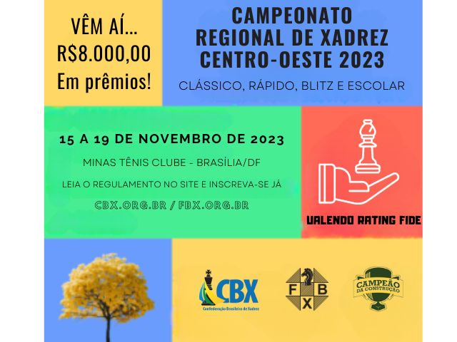 Campeonato Brasiliense de Xadrez Feminino Blitz 2023 - FBX - Federação  Brasiliense de Xadrez